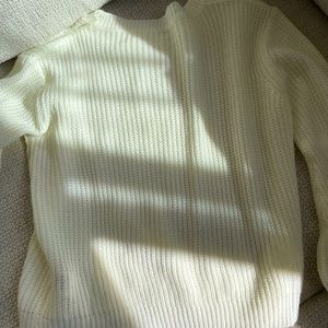 White shein sweater, size M, white.